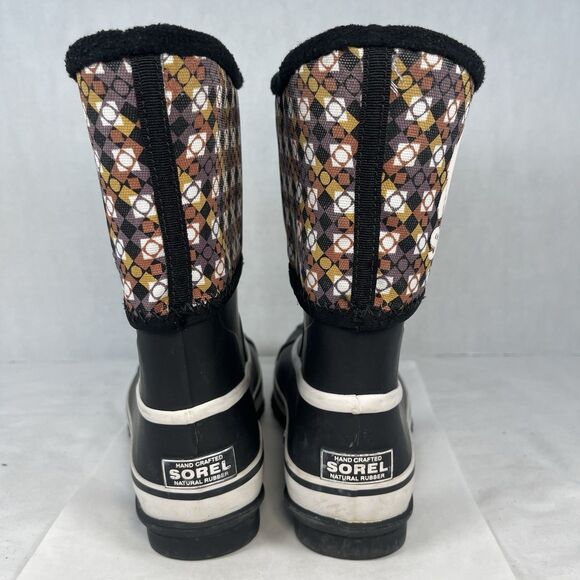 Sorel Girls Youth Size 2 Waterproof Winter Snow Boots Brown Black - Picture 4 of 7